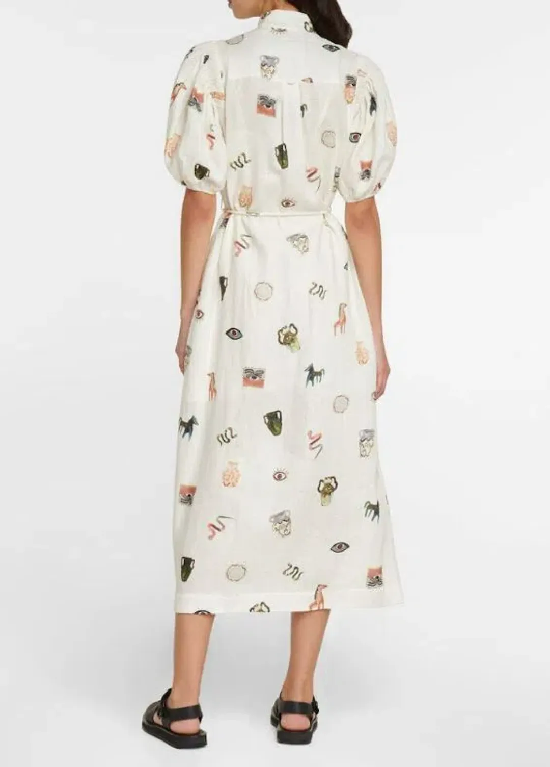 Alemais Hera Midi Dress in Ivory Size 12 for rent on The Volte - main image