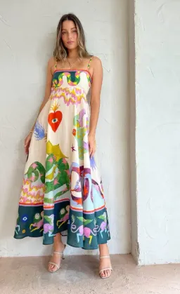 Alemais Seeker Sundress Multi Size AU 10 for rent on The Volte - image 1