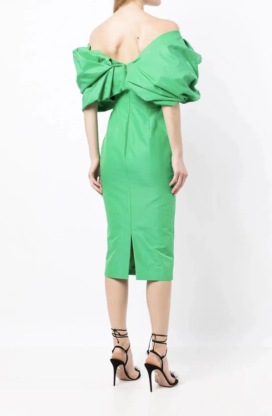 Rachel Gilbert Xavier Midi Dress Green Size 1/ AU 8 for rent on The Volte - main image