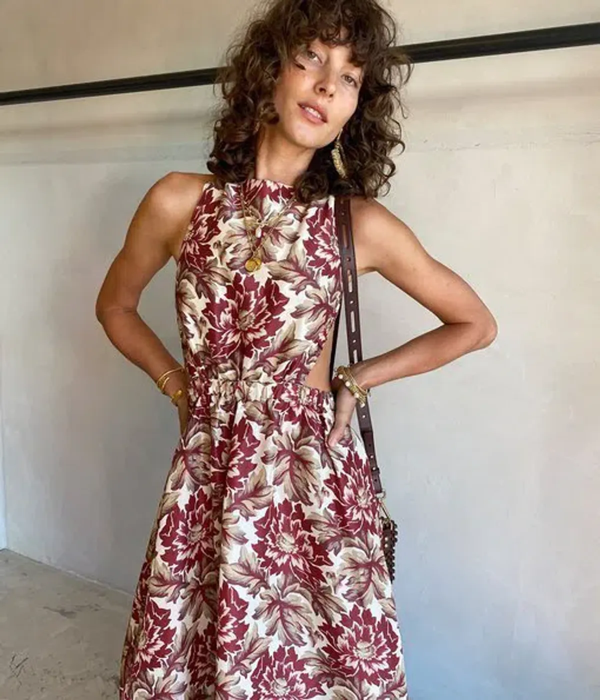 Sir the Label Valetta Cross Back Dress Floral Size AU 8 - Image 5