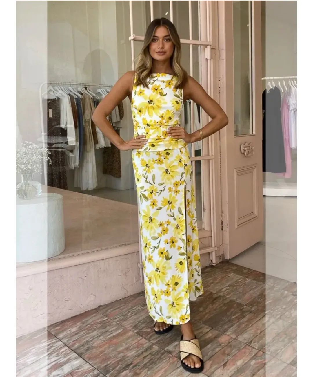Bec & Bridge Daphne Dress Yellow Size AU 6 for rent on The Volte - main image