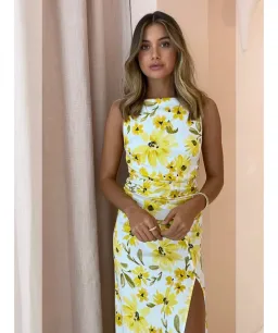 Bec & Bridge Daphne Dress Yellow Size AU 6 for rent on The Volte - image 3
