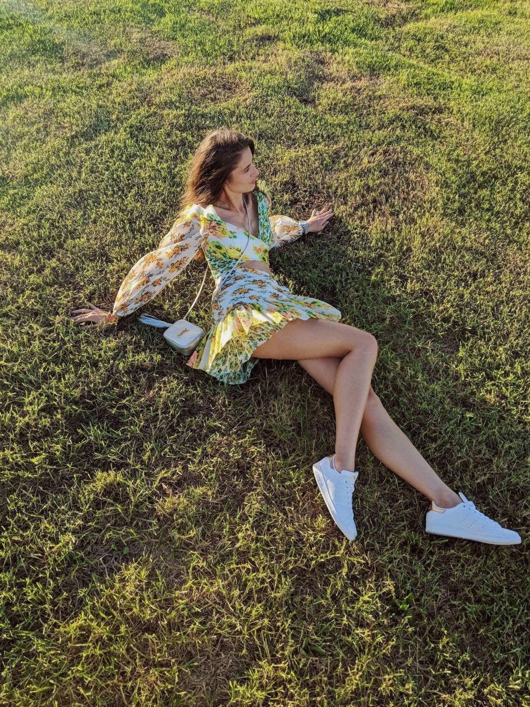 Zimmermann Golden Surfer Mini Dress Spliced Size 0 / AU 8 for rent on The Volte - main image