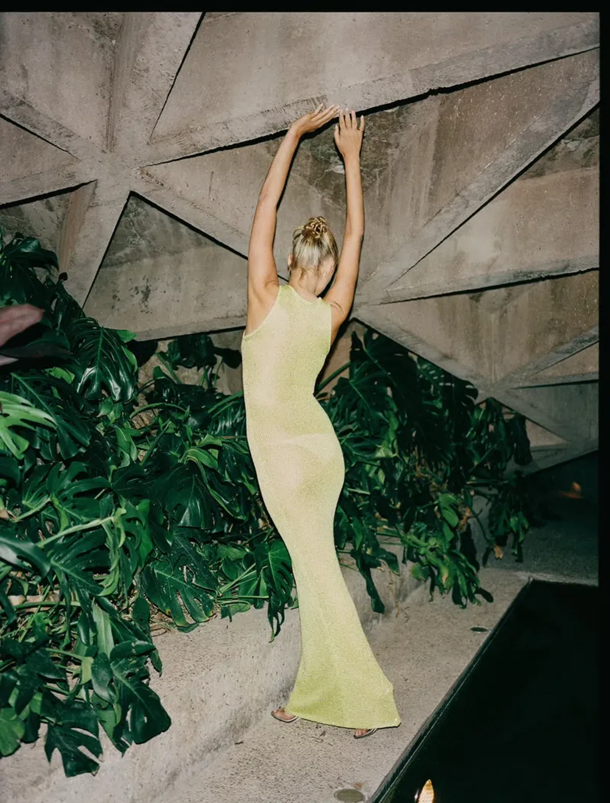 Asta Resort Natalia Dress Chartreuse Sequin Size XS/Au 6 - Image 2