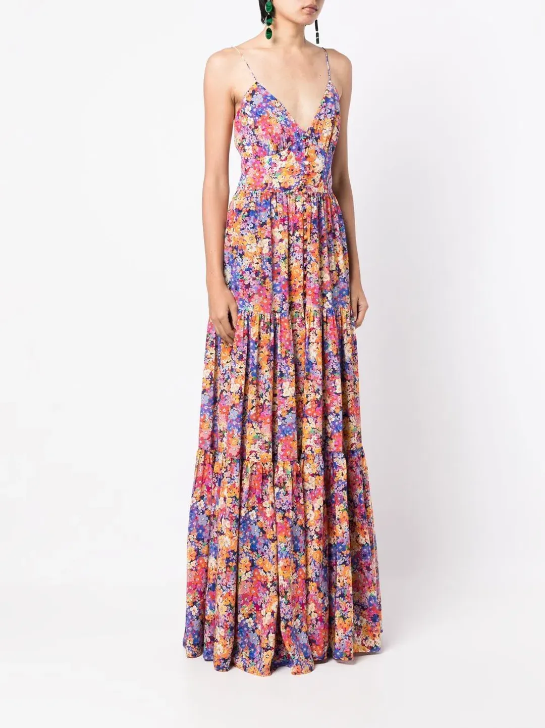 Rebecca Vallance Through the Grapevine Maxi Dress Multi Size 14 for rent on The Volte - main image