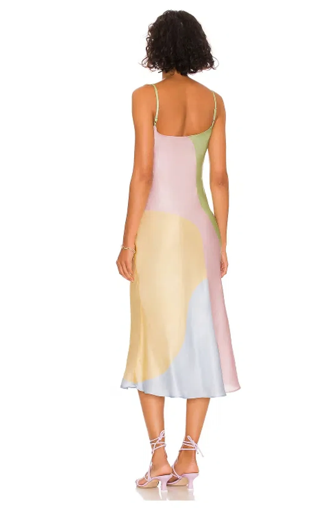 Olivia Rubin Aubrey Midi Dress Multi Size 12 for rent on The Volte - main image