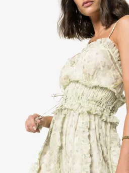 Lee Mathews Nina Crinkle Silk Floral Cami Dress Floral Size 12 for rent on The Volte - image 2