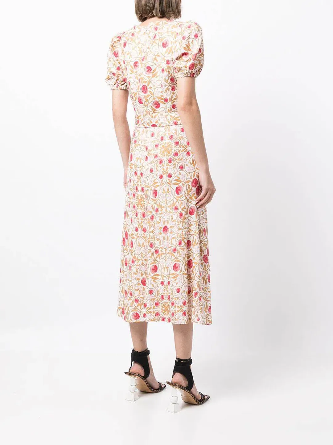 Rebecca Vallance Catania Midi Dress Floral Size 14 for rent on The Volte - main image