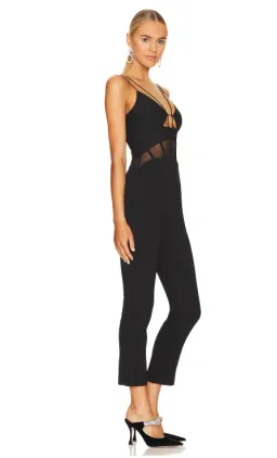 Misha Myrine Bonded Crepe Jumpsuit Black Size 10/M for rent on The Volte - image 2