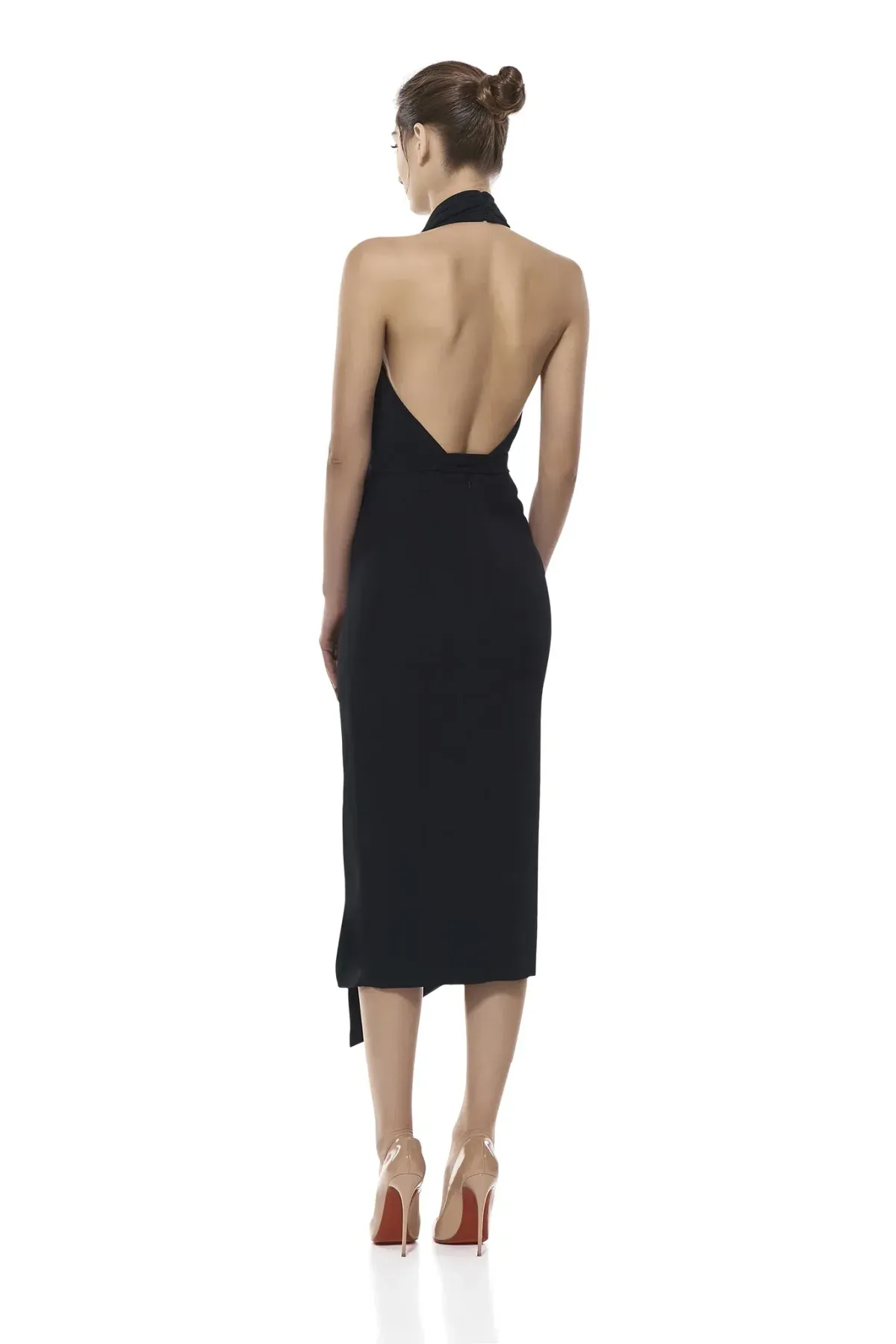 MISHA Lorena Midi Dress in Navy Size 12/L - Image 3