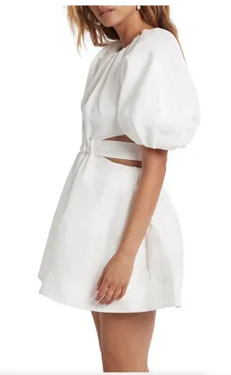 Aje Psychedelia Cut Out Mini Dress White Size 4 / XXS for rent on The Volte - image 2