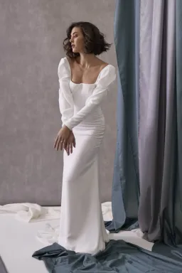 Hera Couture Odette Gown White Size 8 for rent on The Volte - image 1