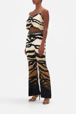 Camilla Full Length Flared Pant Tame My Tiger Print Size L / AU 14 for rent on The Volte - image 2