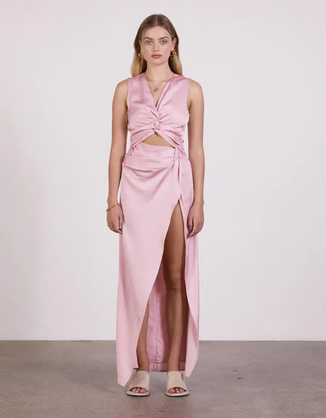 Anna Quan Violeta Dress in Rosa Pink Size 10 (Altered) for rent on The Volte - main image