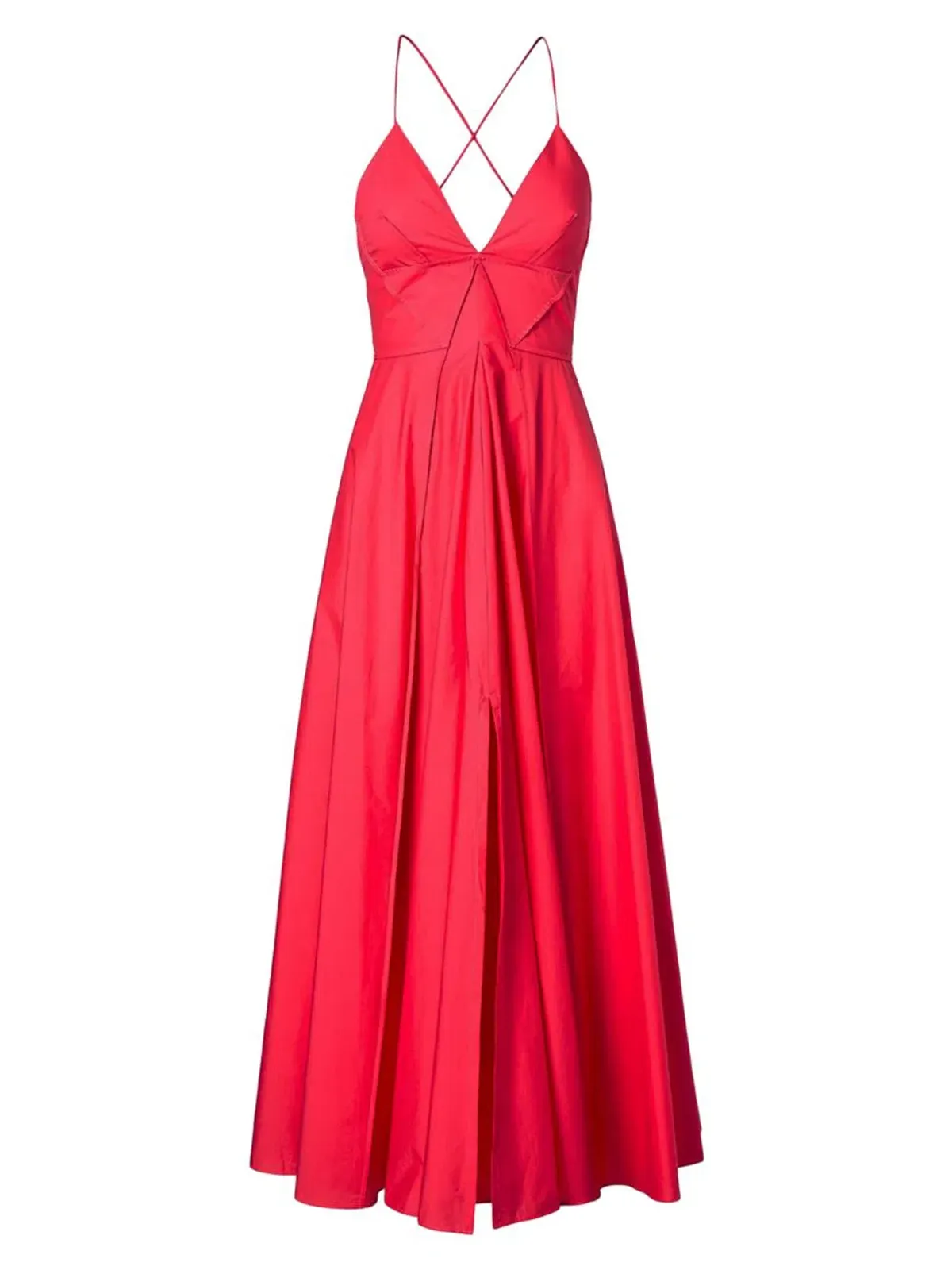 Scanlan Theodore Parachute Strappy Dress in Fuchsia Size 8 - Image 4