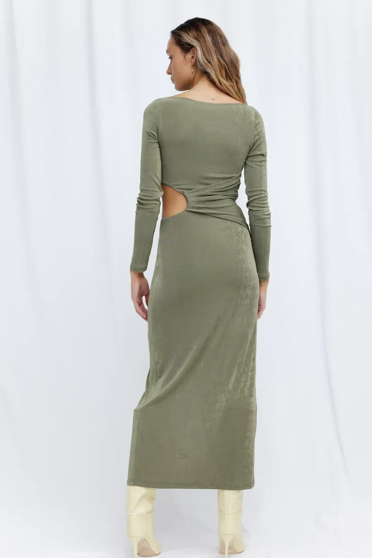 Significant Other Ivy Midi Dress Green Size 8 - Image 3
