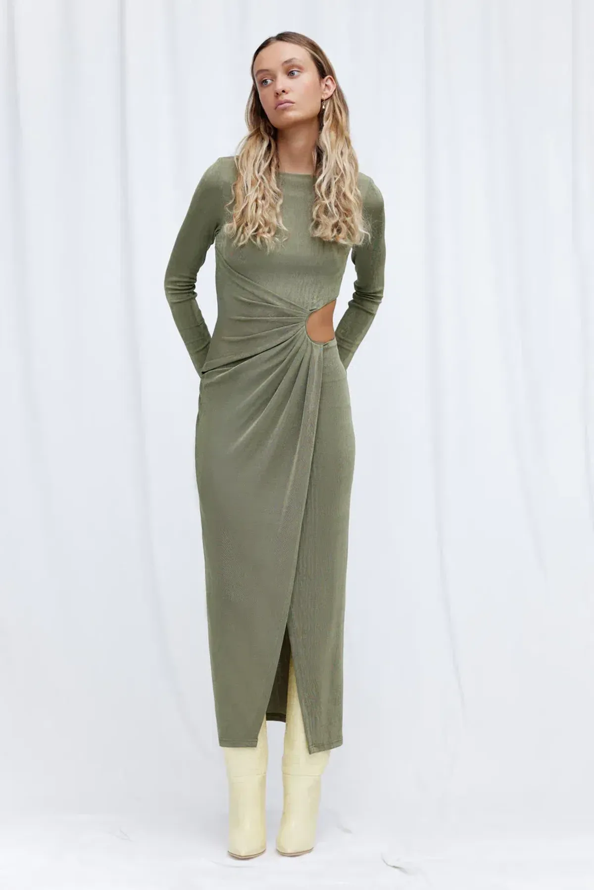 Significant Other Ivy Midi Dress Green Size 8 - Image 1