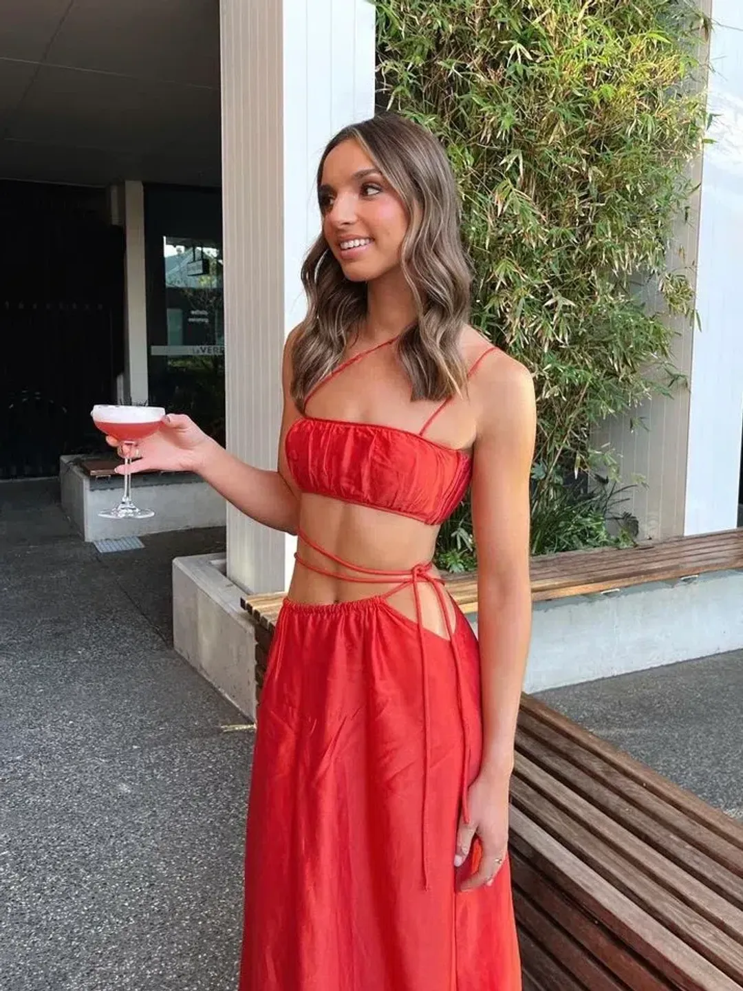SIR The Label Lucelia Set Red Size 3 /Au 12 for rent on The Volte - main image