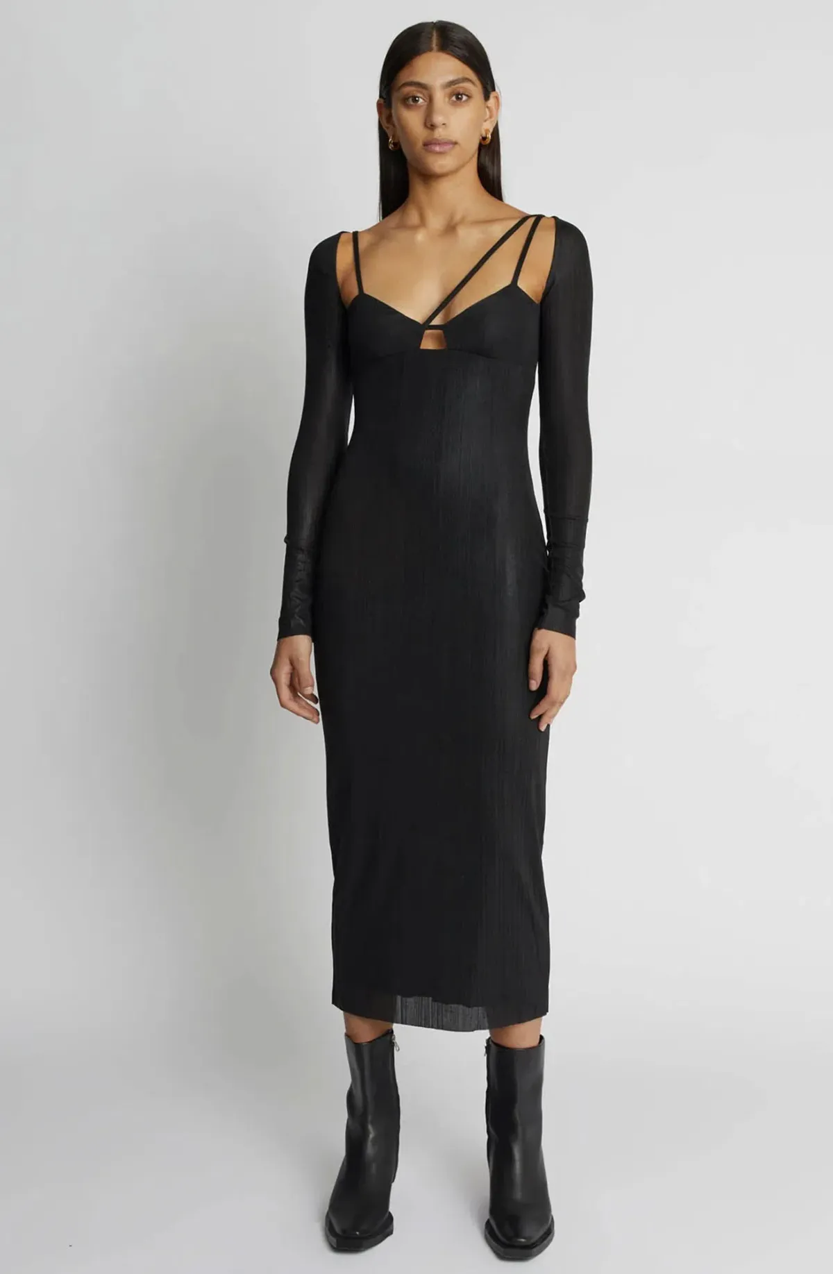 Camilla and Marc Verner Dress Black Size 10 for rent on The Volte - main image