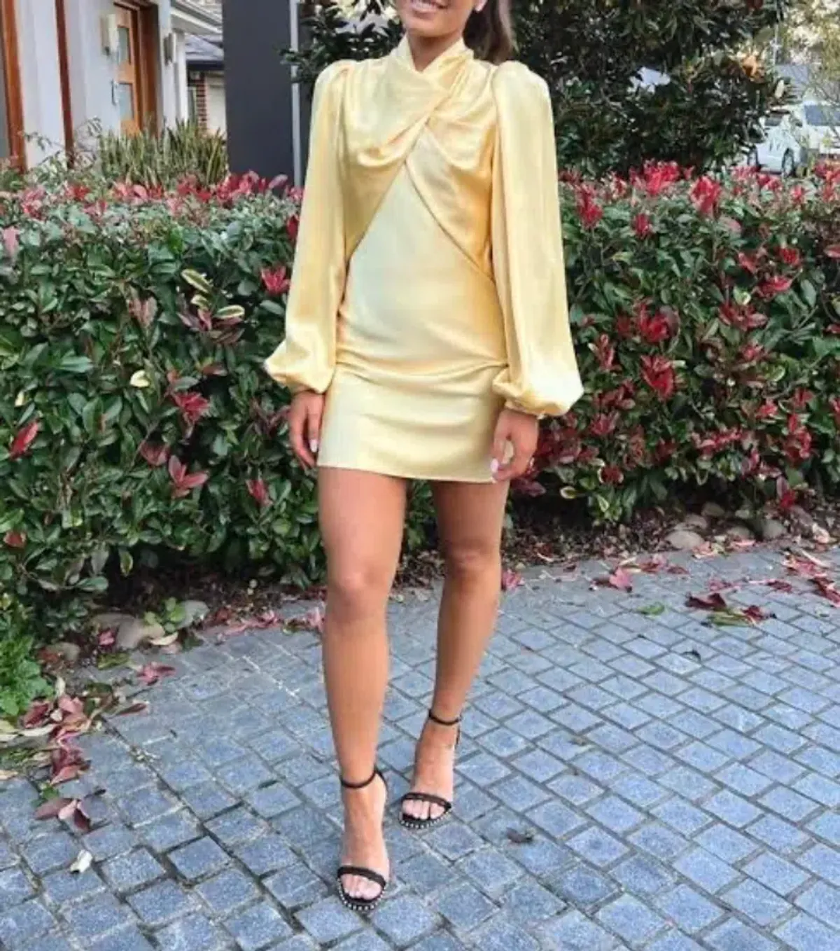 Acler The Lindhurst Dress in Lemon Size 6 - Image 4