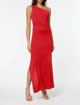 Manning Cartell Digital Love One Shoulder Dress Red Size 14 / XL for rent on The Volte - image 1