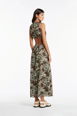 Sir the Label Constantine Cut Out Midi Dress Floral Size AU 8 / US 1 for rent on The Volte - image 3