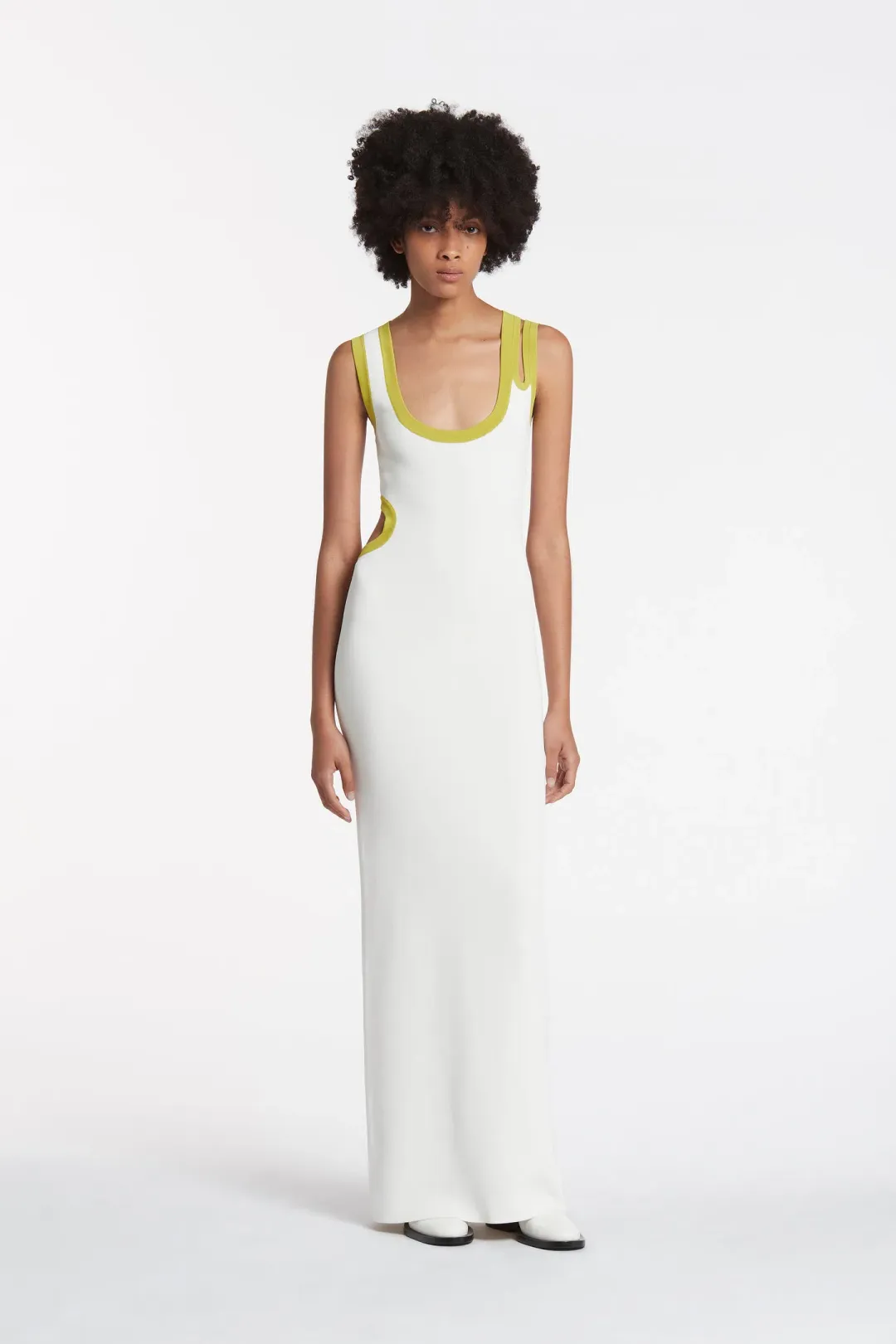 Sir the Label Evalina Cutout Dress White Size AU 6 for rent on The Volte - main image