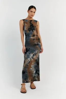 Dissh Millen Midi Dress Blue Tie Dye Size M / AU 10 for rent on The Volte - image 2