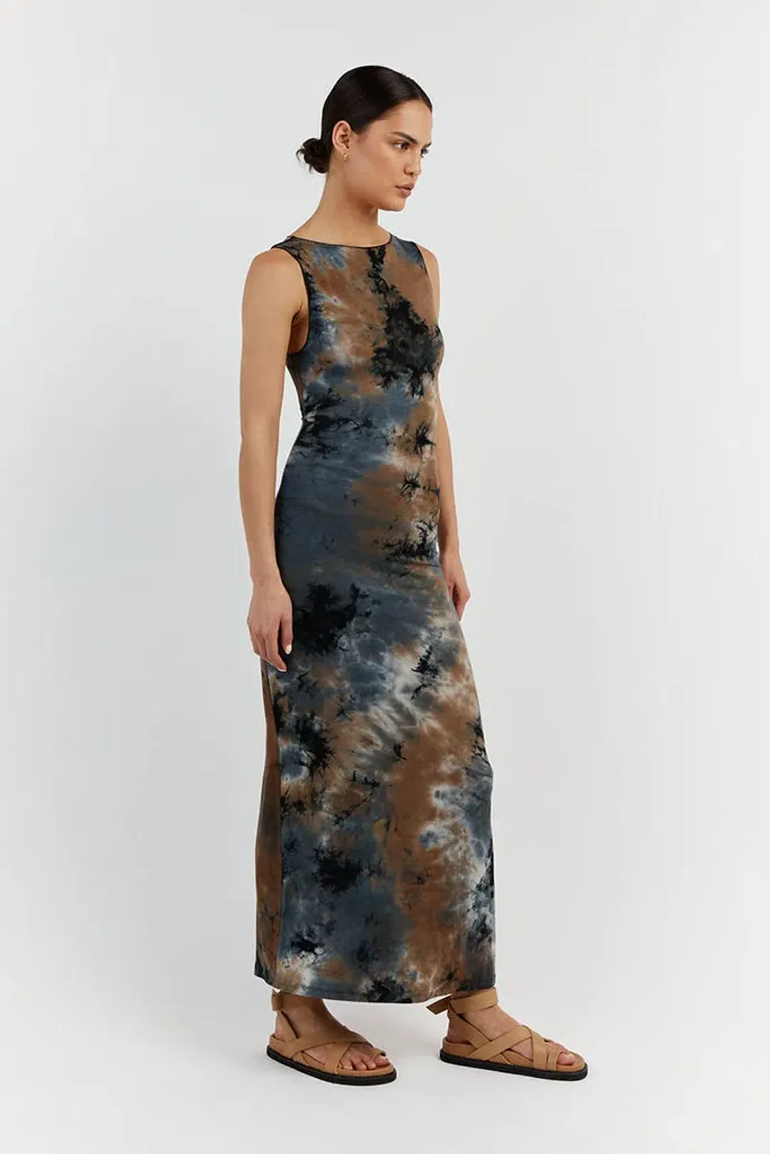 Dissh Millen Midi Dress Blue Tie Dye Size M / AU 10 for rent on The Volte - main image