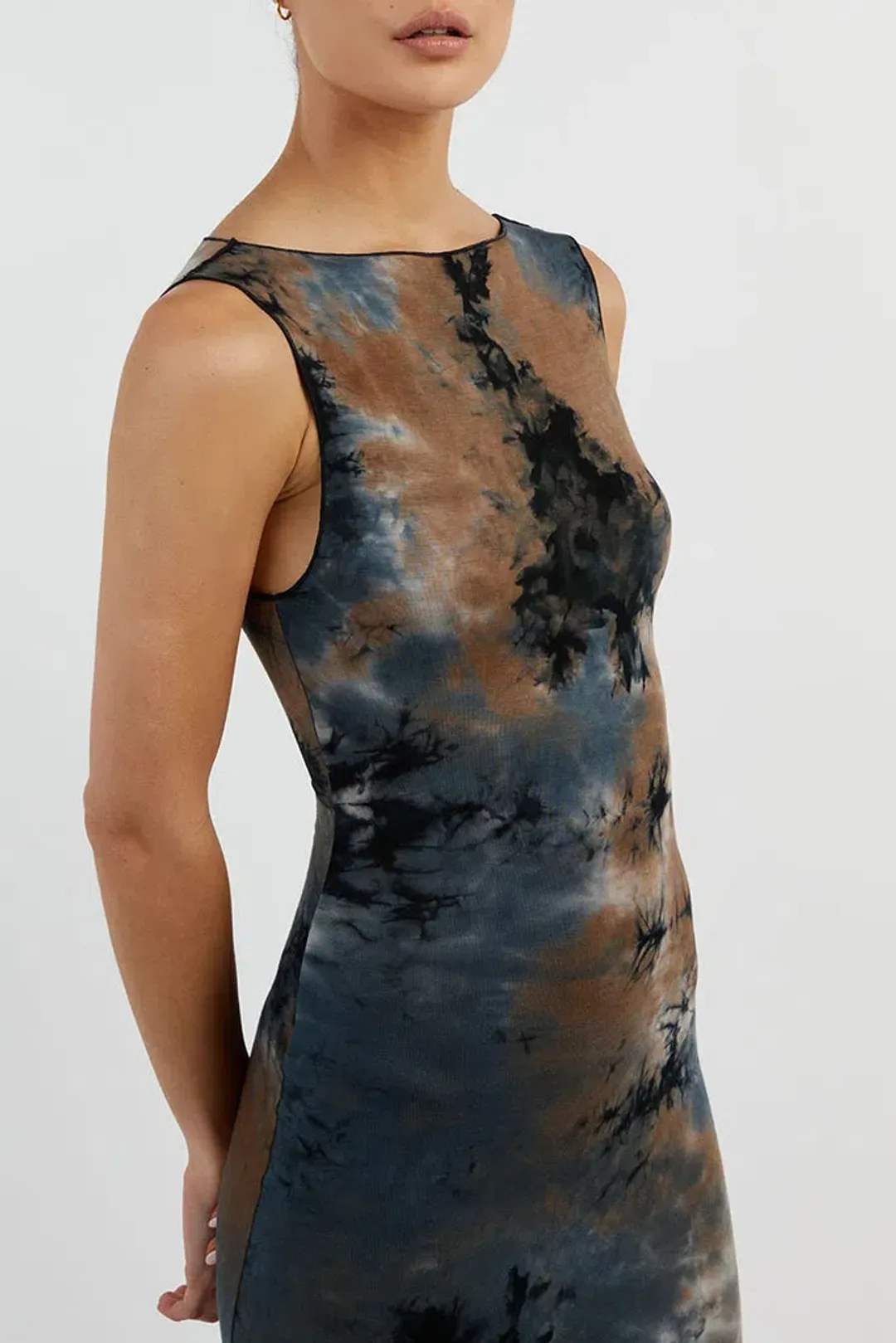 Dissh Millen Midi Dress Blue Tie Dye Size M / AU 10 for rent on The Volte - main image