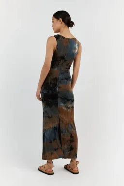 Dissh Millen Midi Dress Blue Tie Dye Size M / AU 10 for rent on The Volte - image 3
