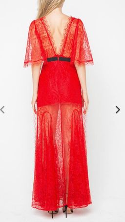 Alice McCall Look Good Feel Good Red Lace Gown Size 6 for rent on The Volte - image 3
