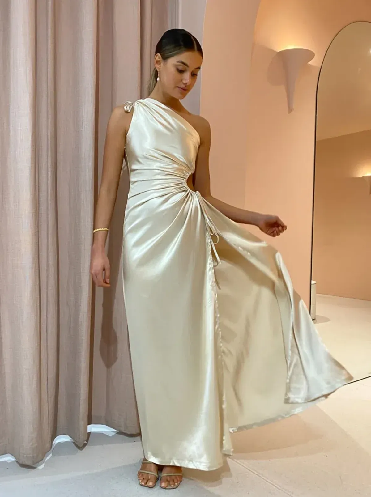 Sonya Moda Nour Ocean Pearl Maxi Dress Size AU 12 - Image 10