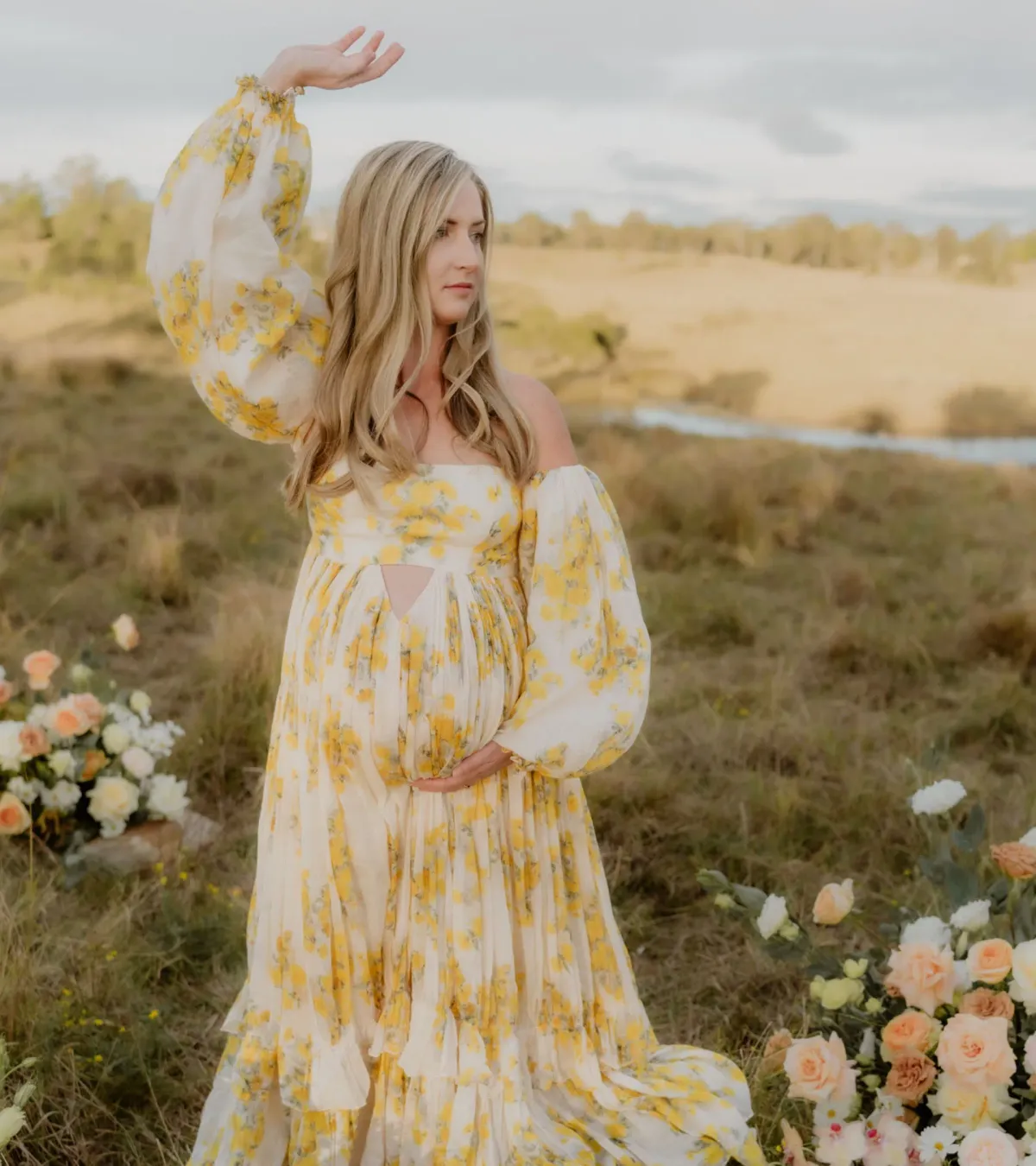 Rooh Collective Poppy Zephyr Maxi Dress Floral Size M/AU 10 - Image 6