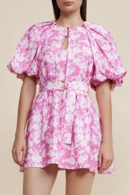 Acler Rossmore Dress in Violet Jungle Size 8 for rent on The Volte - image 2