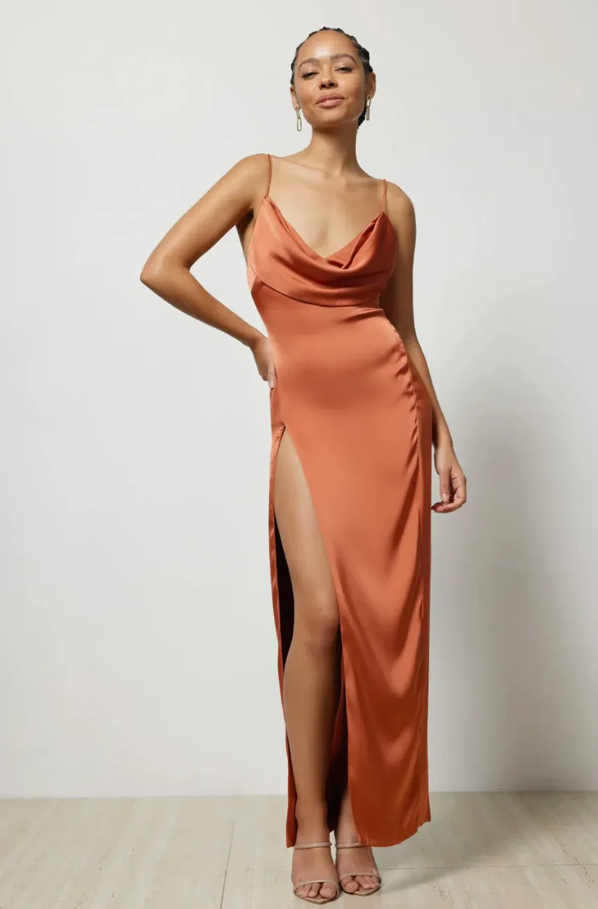 Lexi Mila Dress Rust Size 8 - Image 1