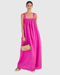 Oroton Bow Detail Sundress Pink Size AU 12 for rent on The Volte - image 1