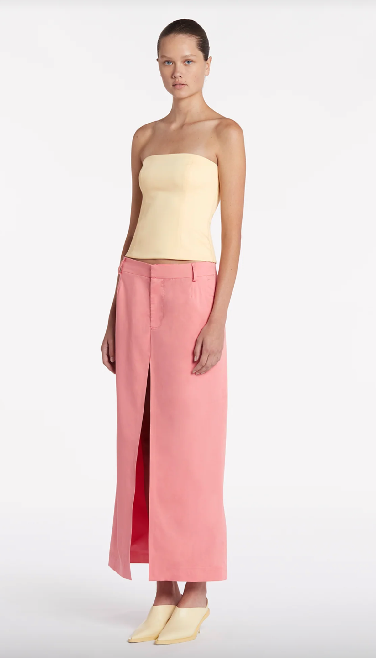Sir The Label Giacomo Split Skirt In Pink Size 0P / AU 4 for rent on The Volte - main image