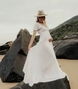 Coven & Co Halo Gown White Size XS (AU 6) for rent on The Volte - image 3