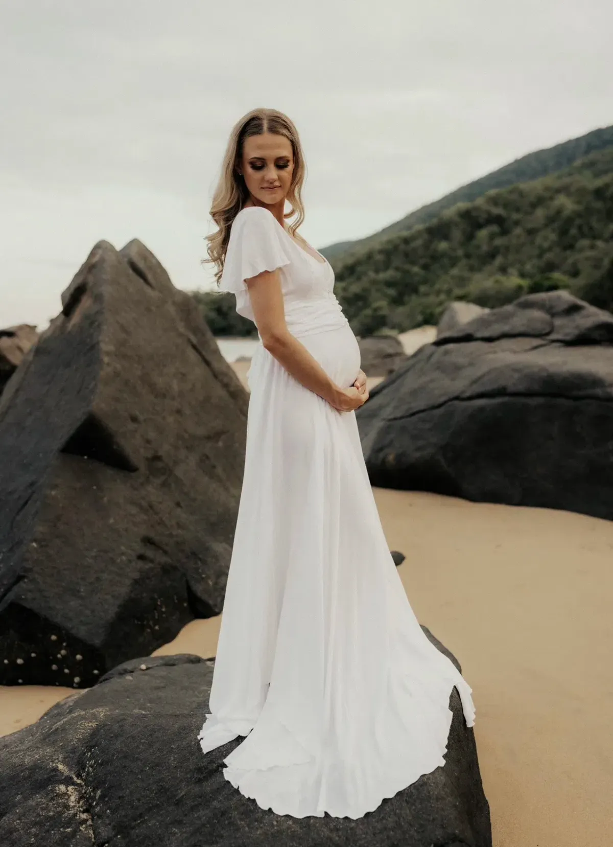Coven & Co Halo Gown White Size XS (AU 6) for rent on The Volte - main image