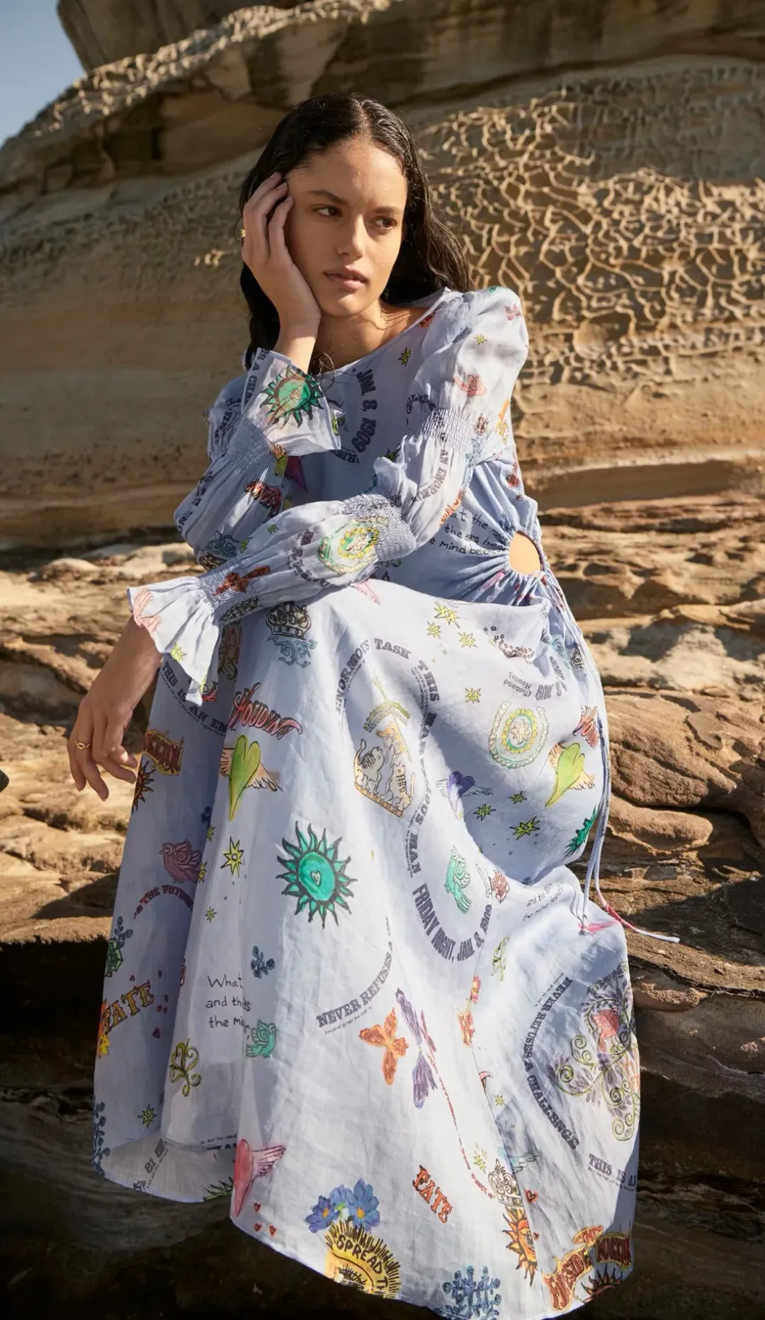 Kate Ford Caracus Cut Out Gown Size AU 12 for rent on The Volte - main image