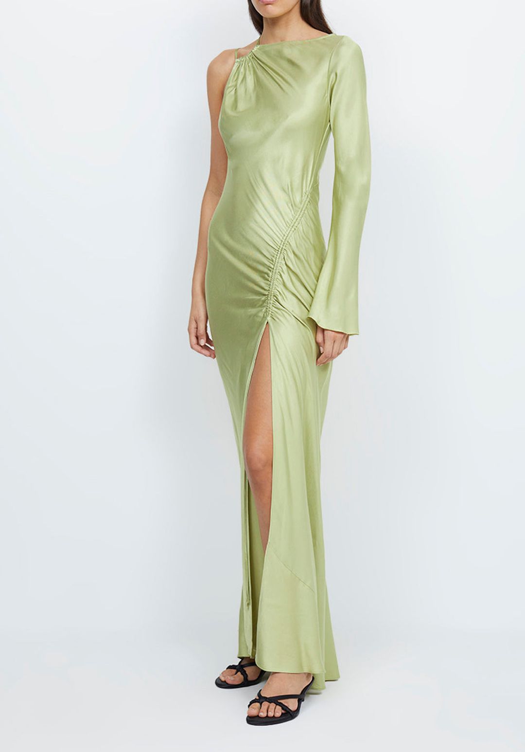 Bec & Bridge Kai Asym Maxi Dress in Pear Size 8 / S for rent on The Volte - main image