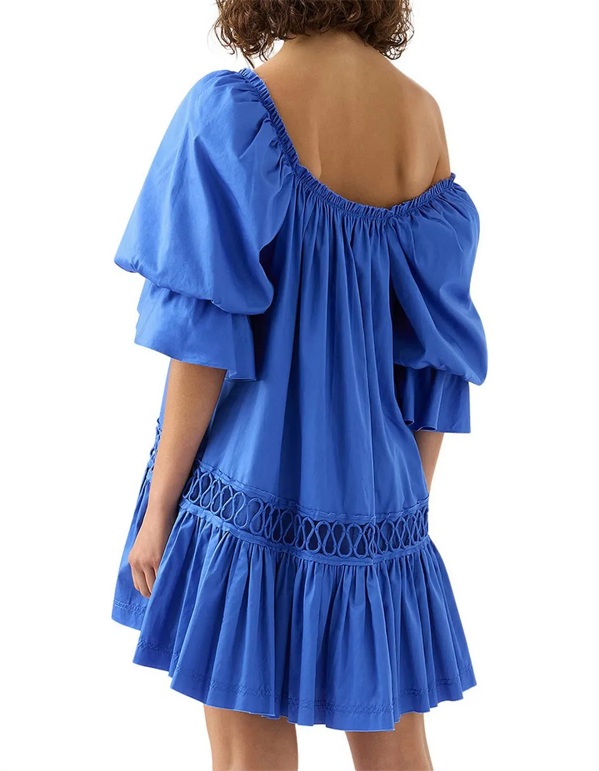 Aje Inspiration Mini Dress in Blue Size 10 - Image 4