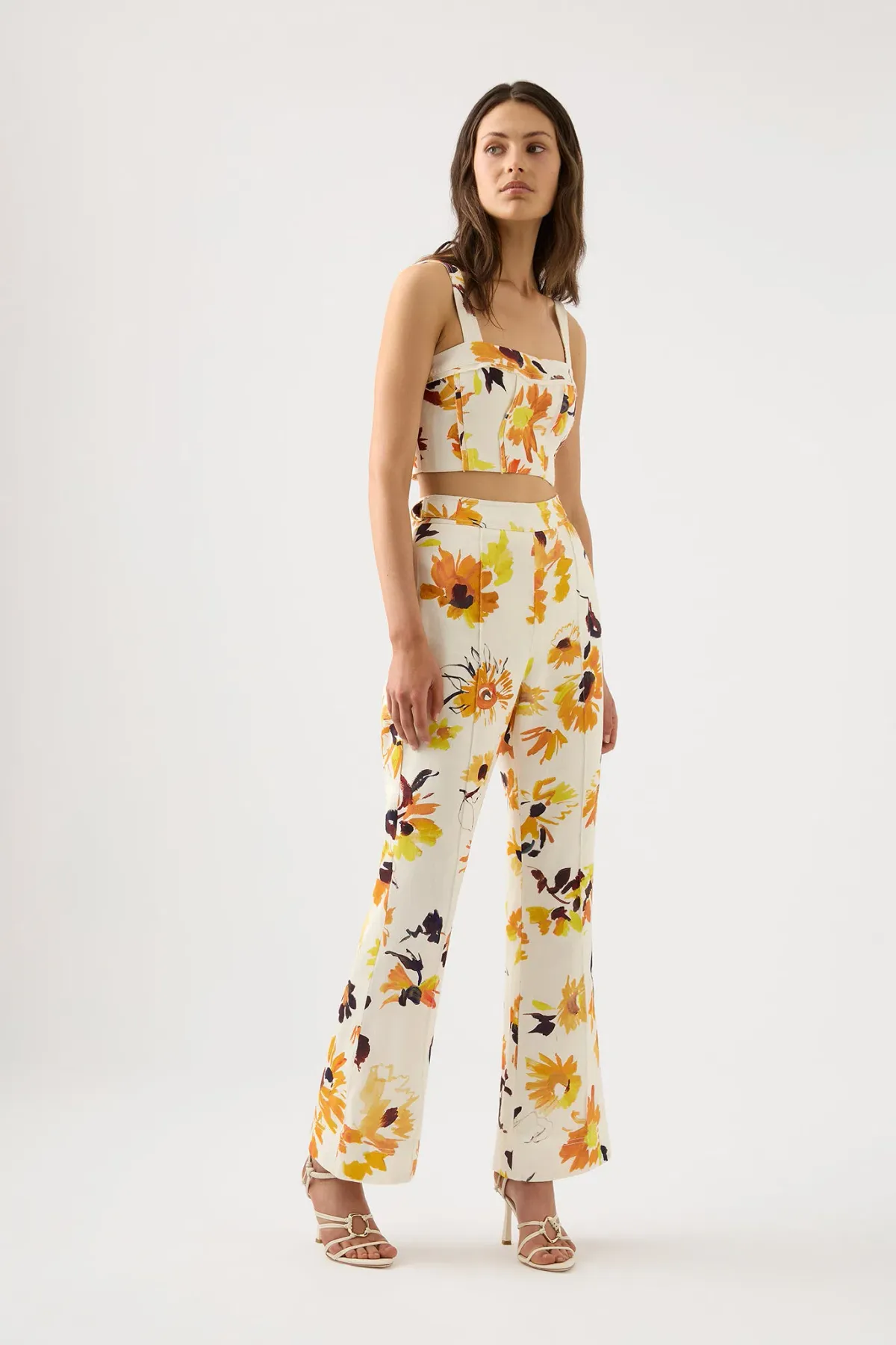Aje Impressionist Flared Pant Multi Size AU 10 for rent on The Volte - main image