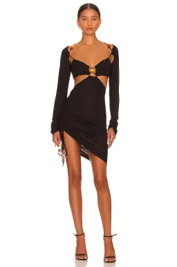 L'ACADEMIE Nikola Mini Dress Black Size 8 for rent on The Volte - image 1