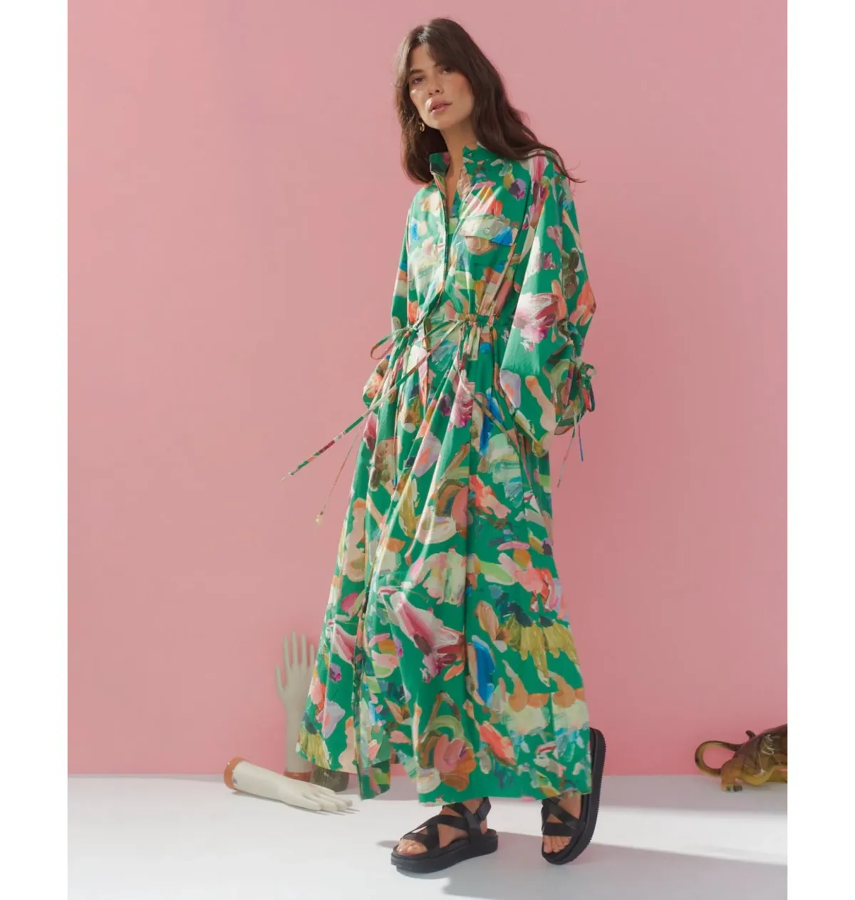 Alemais Arlo Shirtdress Green Size M / AU 10 - Image 1