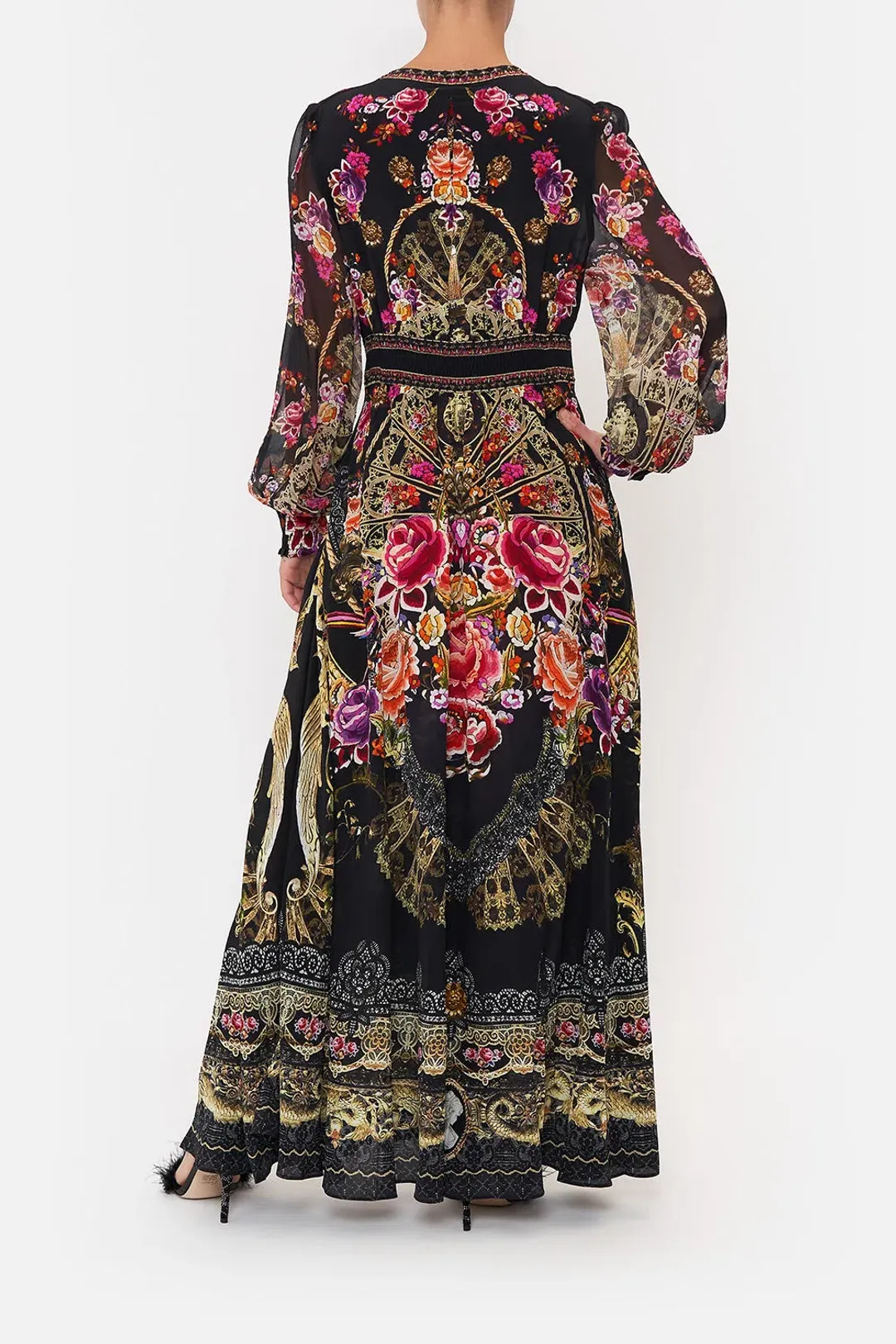 Camilla Button Dress With Shaped Waistband Dance With Duende Size XL / Au 16 for rent on The Volte - main image