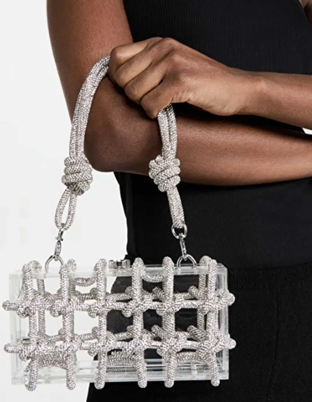 Cult Gaia Bess Shoulder Bag Silver - Image 2