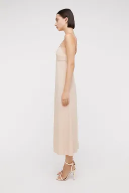 Scanlan Theodore Silk Slip Dress Nude Size 10 for rent on The Volte - image 1