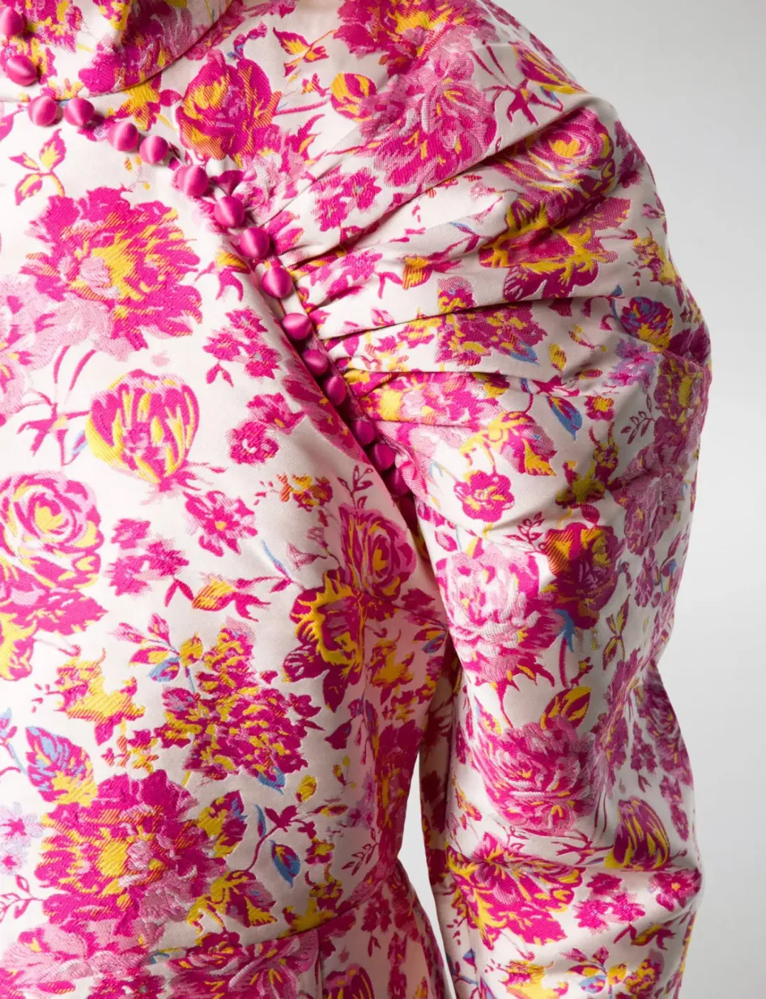 Rotate by Birger Christenson Ruched Floral Jacquard Mini Dress Size 8 for rent on The Volte - main image